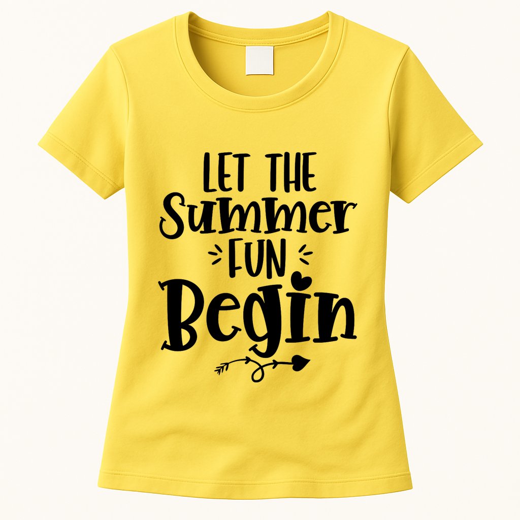 Let The Summer Fun Begin Vacation Womens T-Shirt