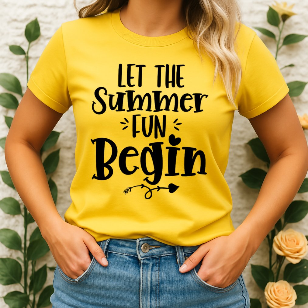 Let The Summer Fun Begin Vacation Womens T-Shirt