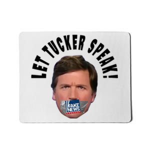 LET TUCKER SPEAK Fake News Mousepad