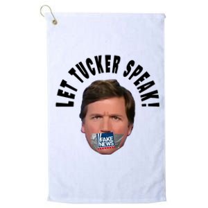 LET TUCKER SPEAK Fake News Platinum Collection Golf Towel