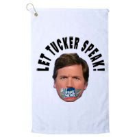 LET TUCKER SPEAK Fake News Platinum Collection Golf Towel