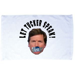 LET TUCKER SPEAK Fake News Microfiber Hand Towel