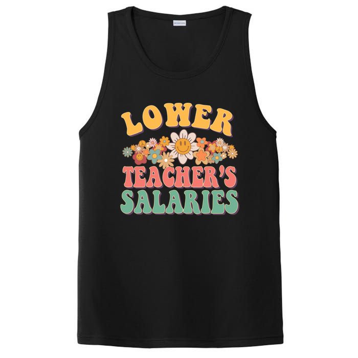 Lower Teachers Salaries Lower Teacher Salaries Funny Gift PosiCharge Competitor Tank