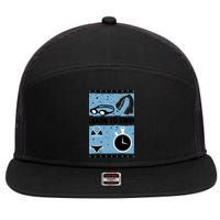 Learn To Swim 7 Panel Mesh Trucker Snapback Hat