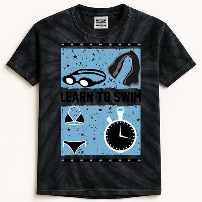 Learn To Swim Kids Tie-Dye T-Shirt