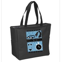 Learn To Swim Zip Tote Bag