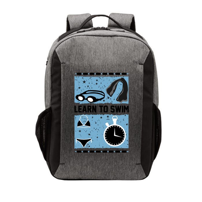 Learn To Swim Vector Backpack