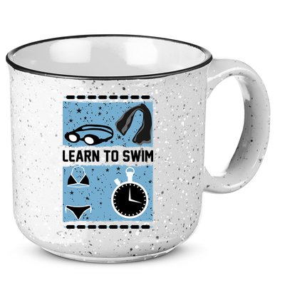 Learn To Swim 15oz Campfire Ceramic Mug