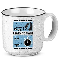 Learn To Swim 15oz Campfire Ceramic Mug