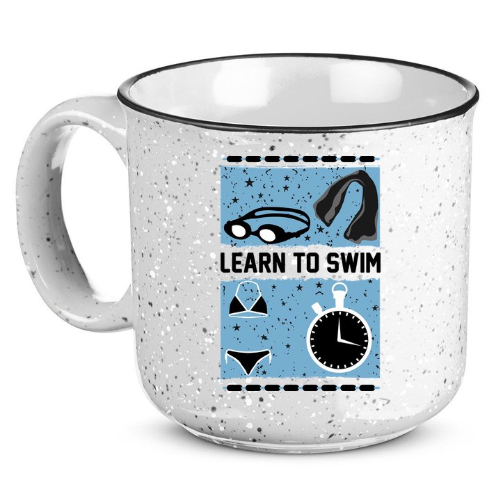 Learn To Swim 15oz Campfire Ceramic Mug