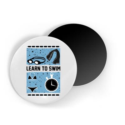 Learn To Swim Magnet