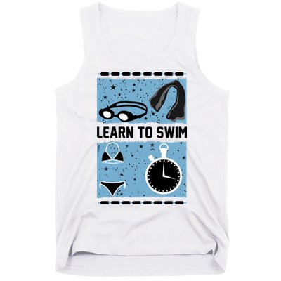 Learn To Swim Tank Top