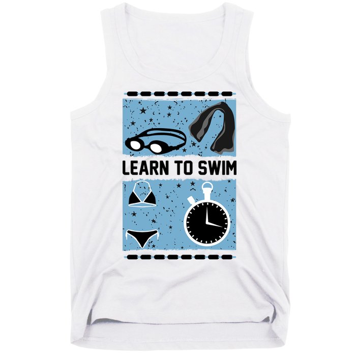 Learn To Swim Tank Top