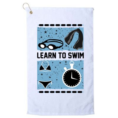 Learn To Swim Golf Towel