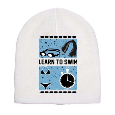 Learn To Swim Short Acrylic Beanie