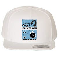 Learn To Swim Wool Snapback Cap