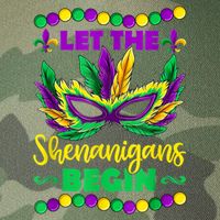 Let The Shenanigans Begin Mardi Gras Legacy Tie Dye Trucker Hat