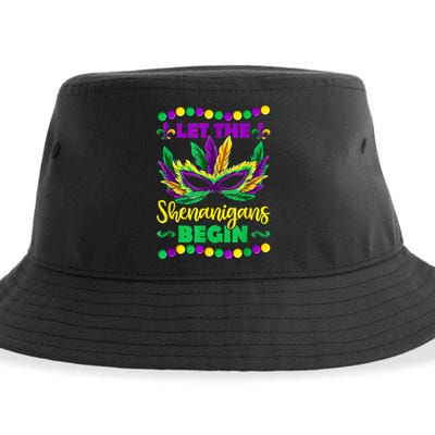 Let The Shenanigans Begin Mardi Gras Sustainable Bucket Hat