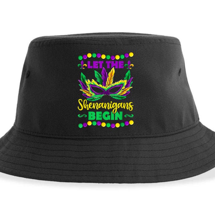 Let The Shenanigans Begin Mardi Gras Sustainable Bucket Hat