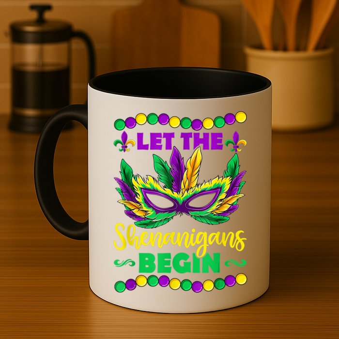 Let The Shenanigans Begin Mardi Gras Mug