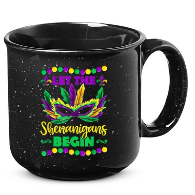 Let The Shenanigans Begin Mardi Gras 15oz Campfire Ceramic Mug