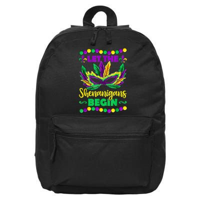 Let The Shenanigans Begin Mardi Gras 16 in Basic Backpack
