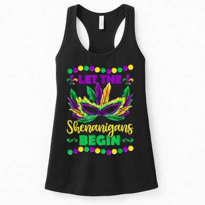 Let The Shenanigans Begin Mardi Gras Womens Tank Top