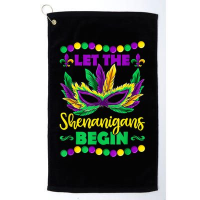 Let The Shenanigans Begin Mardi Gras Golf Towel