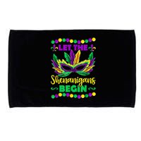 Let The Shenanigans Begin Mardi Gras Microfiber Hand Towel