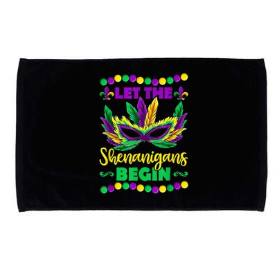 Let The Shenanigans Begin Mardi Gras Microfiber Hand Towel