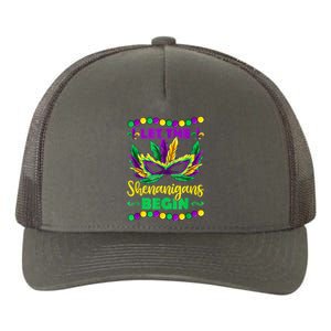 Let The Shenanigans Begin Mardi Gras Yupoong Adult 5-Panel Trucker Hat