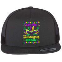 Let The Shenanigans Begin Mardi Gras Flatbill Hat