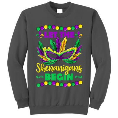 Let The Shenanigans Begin Mardi Gras Tall Sweatshirt