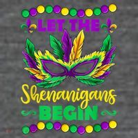 Let The Shenanigans Begin Mardi Gras 25L Jumbo Tote