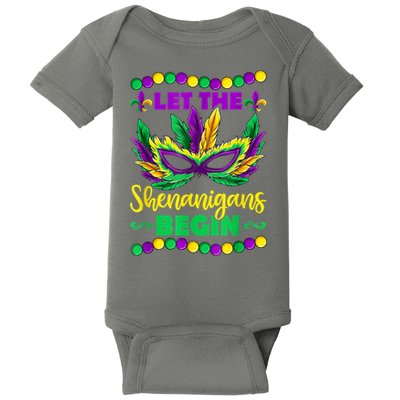 Let The Shenanigans Begin Mardi Gras Baby Bodysuit