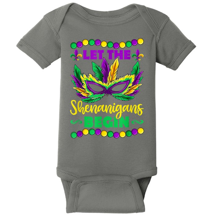 Let The Shenanigans Begin Mardi Gras Baby Bodysuit