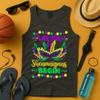 Let The Shenanigans Begin Mardi Gras Tank Top