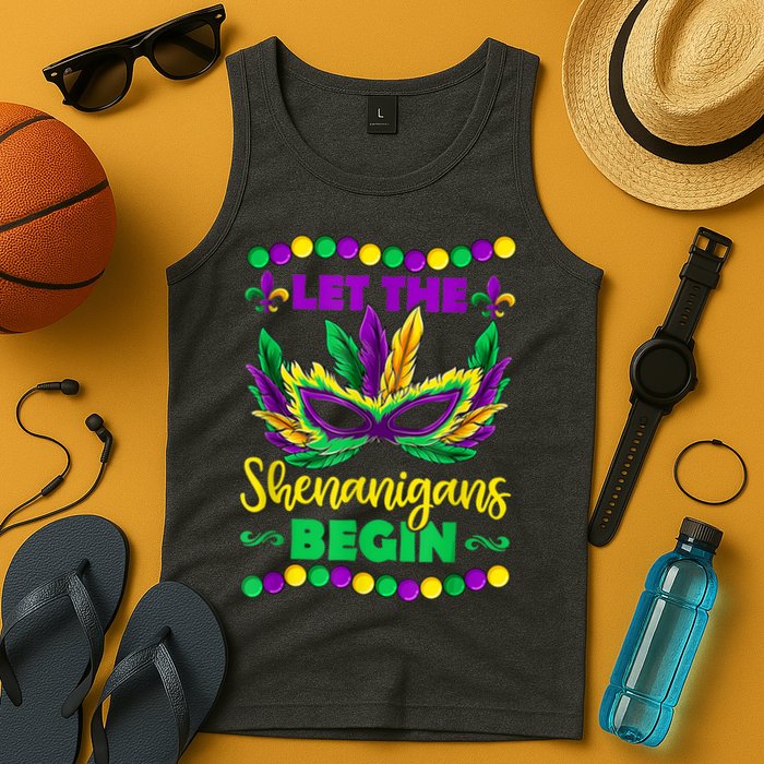 Let The Shenanigans Begin Mardi Gras Tank Top
