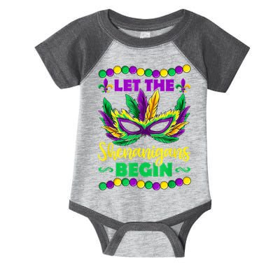 Let The Shenanigans Begin Mardi Gras Infant Baby Jersey Bodysuit