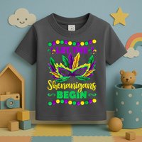 Let The Shenanigans Begin Mardi Gras Toddler T-Shirt