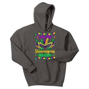 Let The Shenanigans Begin Mardi Gras Kids Hoodie