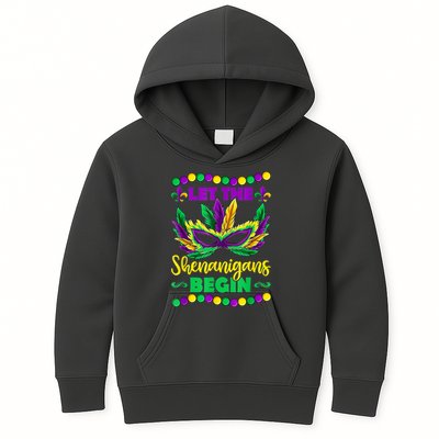Let The Shenanigans Begin Mardi Gras Kids Hoodie