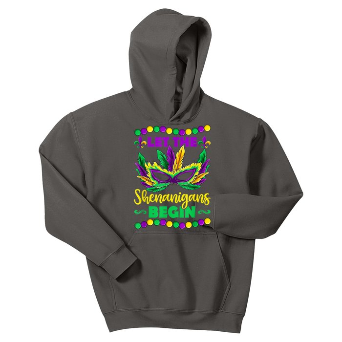 Let The Shenanigans Begin Mardi Gras Kids Hoodie