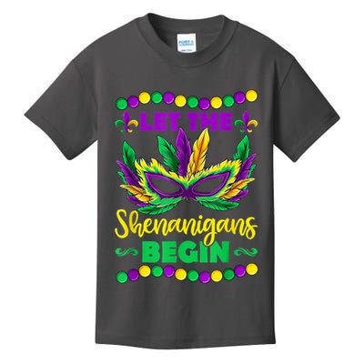 Let The Shenanigans Begin Mardi Gras Kids T-Shirt