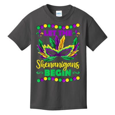 Let The Shenanigans Begin Mardi Gras Kids T-Shirt