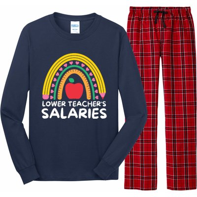 Lower Teacher's Salaries Long Sleeve Pajama Set