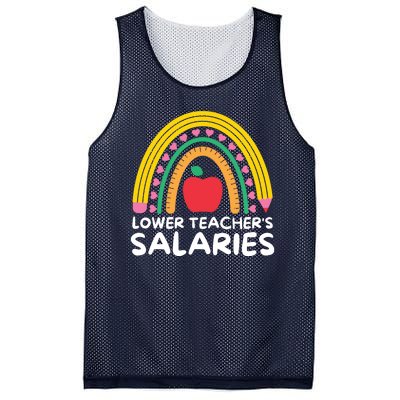 Lower Teacher's Salaries Mesh Reversible Basketball Jersey Tank