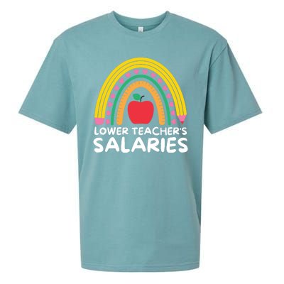 Lower Teacher's Salaries Sueded Cloud Jersey T-Shirt