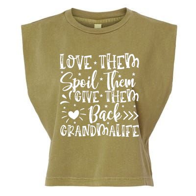 Love Them Spoil Them Give Them Back Garment-Dyed Women's Muscle Tee