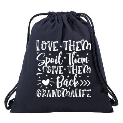 Love Them Spoil Them Give Them Back Drawstring Bag